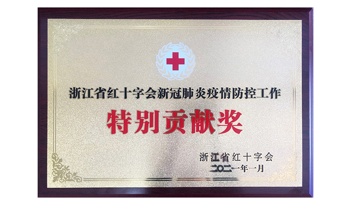 浙江省红十字会授予雷速官方网站-雷速leisu（中国）“新冠疫情防控特别贡献奖”